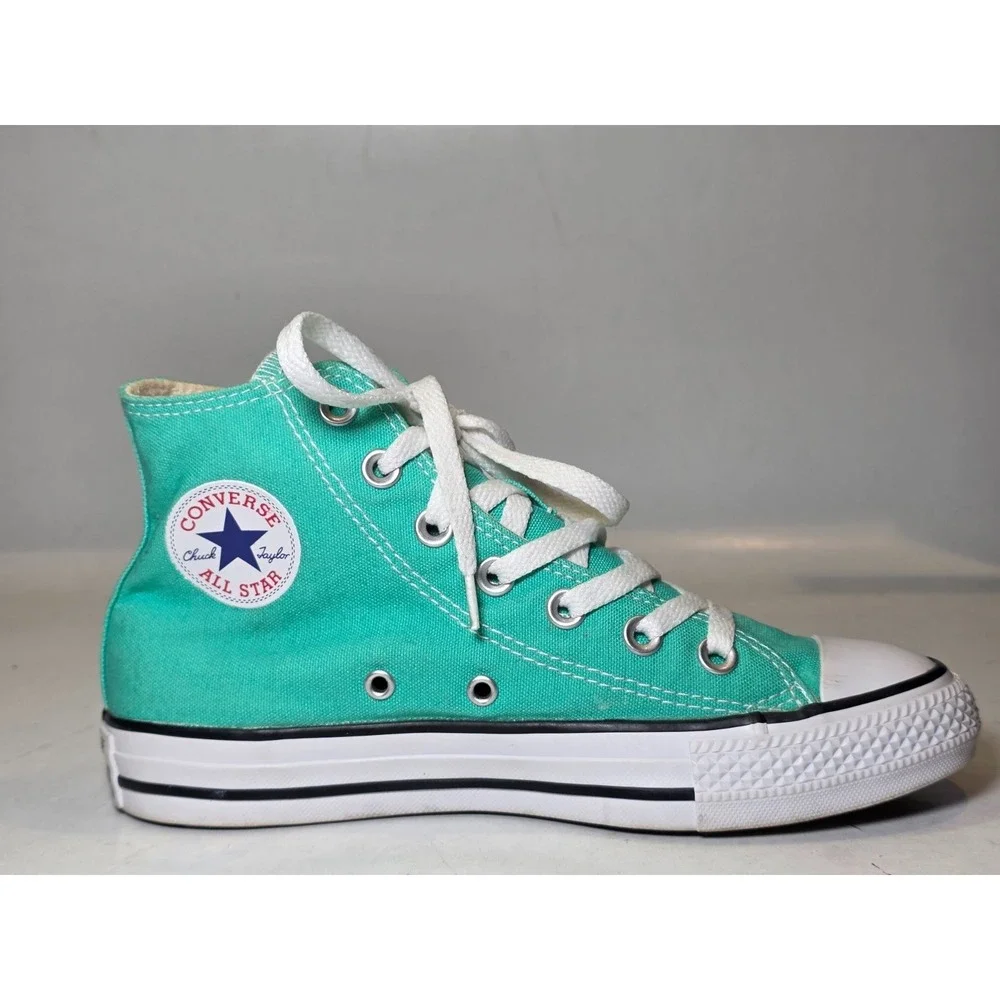 Converse Chuck Taylor All Star Men's Sneakers Size 4 Women's 6 Teal Hi Top Shoes - Picture 5 of 15